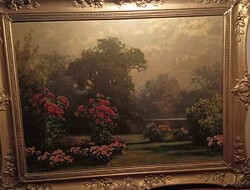 Tordai Székely: "Kertben" olajfestmény