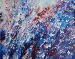 Lavender II   watercolor painting - Levendula II-  akvarell festmény