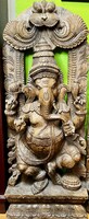Indiai kézzel faragott Ganesha szobor