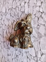 Bronz skót terrier szobor