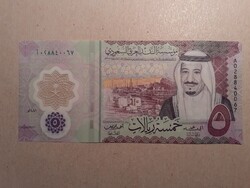 Szaud Arábia - 5 Riyal 2020 UNC polymer