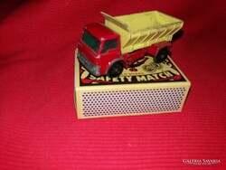 Régi angol gombkerekes MATCHBOX LESNEY MOKO GRIT SPREADING TRUCK teherautó fém kisautó képek szerint