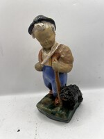 Szécsi kerámia figura, pásztor legény. 6329