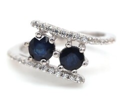 54 es Valodi Kek Zafir 925 Ezust Gyuru