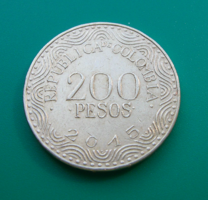 Kolumbia - 200 peso - Papagáj - vegyes évszám:  2015/2016