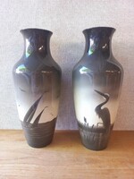 Extra ritka Drasche porcelán váza pár