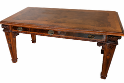 Intarziás íróasztal 1920-1930 körül art deco periódus