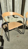 ÁRAT NÉZZE!!!!!!!!! MÉG KETTŐ ELÉRHETŐ! Csővázas  CANASTA szék Made in Italy 1970 2 db / ár /darabár