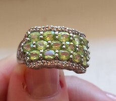 54 es Valodi Peridot 925 Ezust Gyuru