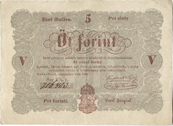5 forint 1848 barna betűk Gyönyörű