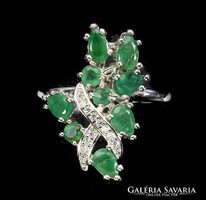 56 os Valodi Smaragd 925 Ezüst Gyürű