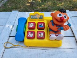 Vintage TICO Playtime Sesame Street gyerek telefon_1993