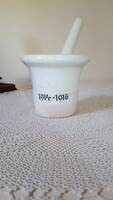 Antik,porcelán mozsár,patika mozsár