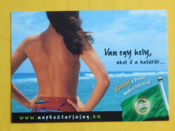 Reklám képeslap / "Van egy hely..." - Dreher sör / határőr