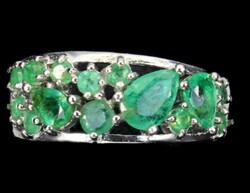 57 es Valodi Smaragd 925 Ezüst Gyürű