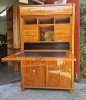 Biedermeier cseresznyefa írószekreter restaurálva, szállítással is