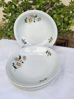 Alföldi porcelán_margarétás mélytányér szett_6 db-os