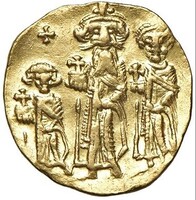Eraclio ( Heraclius bizánci császár ) (610-641) solidus