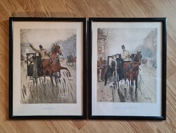 Jean Béraud: Arrétez!(Stop) Nous Rentrons (visszaterünk)Papír lfotogravűr technikával készült nyomat