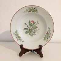 Gyönyörű rózsás - virágmintás - virágos porcelán falitányér - falidísz - tányér