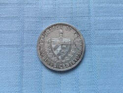 Ezüst 20 cent Kuba, 20 centavos Cuba 1949