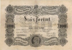 100 forint 1848 Kossuth bankó restaurált 3.