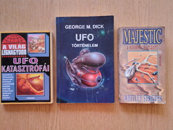 UFO könyvcsomag: A világ legnagyobb UFO katasztrófái / UFO történelem / Majestic -A kormány hazudott