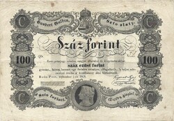 100 forint 1848 Kossuth bankó eredeti tartás 3.