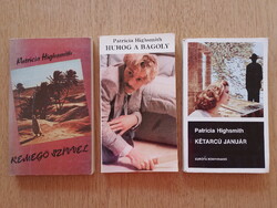 Patricia Highsmith könyvcsomag: Remegő szívvel / Huhog a bagoly / Kétarcú január