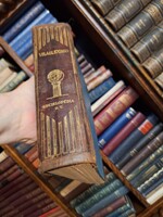 1927-VILÁGLEXIKON-szép félbőr kötésű egykötetes lexikon ENCIKLOPEDIA RT. második átdolgozott kiadás