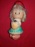 960-s évek CCCP TELJES gumi HAJAS RITKA Piroska játék figura baba 27 cm a képek szerint