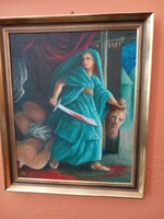 Olajfestmény - Judith levágja Holofernesz fejét