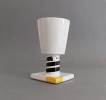 Juraj Mihalik posztmodern/pop-art talpas kupa - Art4 Ergo Keramik 1980s