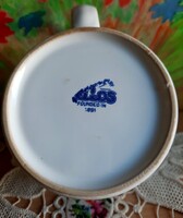 Helios 1891, lásd a jelzését, porcelán fehér bögre, csésze, törés, repedés mentes
