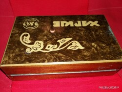 RÉGI CCCP "HARKOV" villanyborotva DÍSZ POLITÚROS TERMÉKDOBOZA a képek szerint