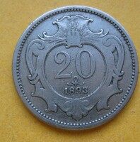 Ausztria 20 Heller 1893 (B59)