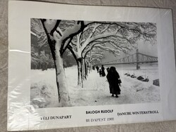 Balogh Rudolf: Téli Duna-part (1909) – kartonra kasírozott fotónyomat
