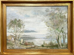 Zentai Pál (1938-1987): Balaton , olaj-farost