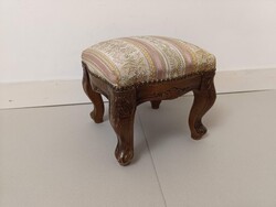 Antik lábzsámoly bútor lábtartó láb zsámoly kárpitozott kisbútor 534 2959