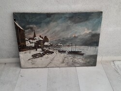 1,-Ft Gyönyörű antik Flamand festmény