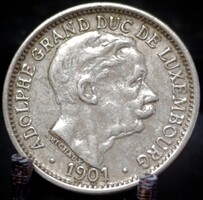 Luxemburg 10 centime, 1901 B15A3