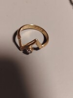 Viktória mintás arany gyűrű