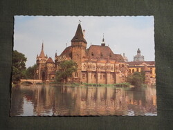 Képeslap,Budapest,Városliget,Vajdahunyad vár,múzeum látkép,részlet,1979-