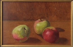 Almák. Csendélet Gustav Courbet(1819-1877)modorában. Olajfestmény.