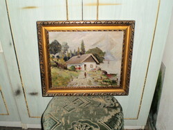 Szignózott olaj festmény