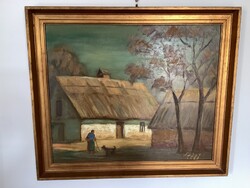 Réti Mátyás eredeti olajfestmény
