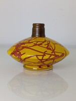 Antik art deco parfümös üveg parfümszóró tégely