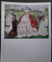 Csók István-nyomat: Sokác temető (1929)