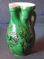 Népi  boros kancsó kerámia hibátlan jelzett