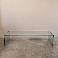Designer üveg lerakóasztal, dohányzóasztal Van Beek S6